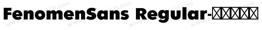 FenomenSans Regular字体转换